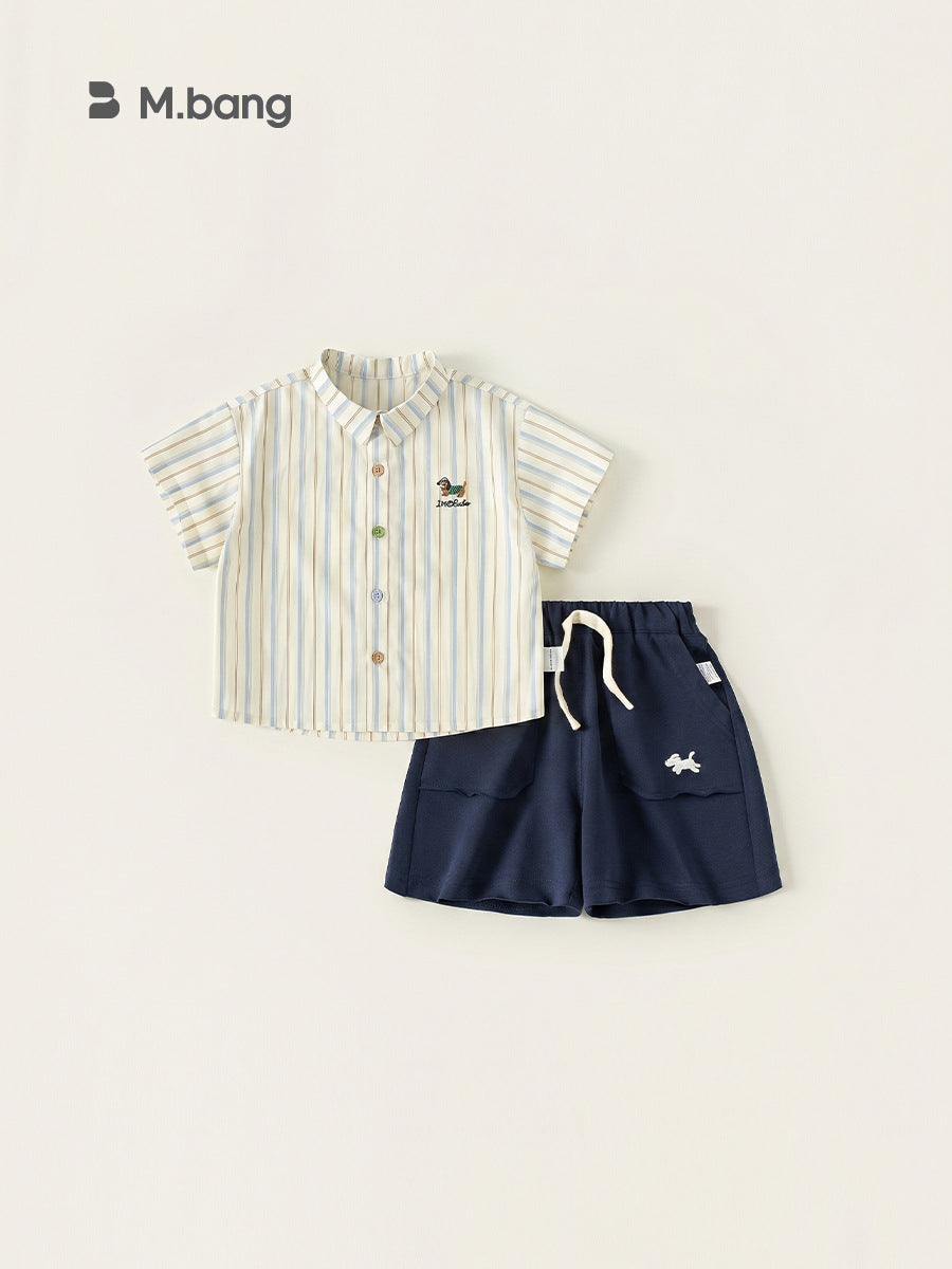 Children's Casual Sports Shorts Two-piece For Boys Summer Children's Suit
