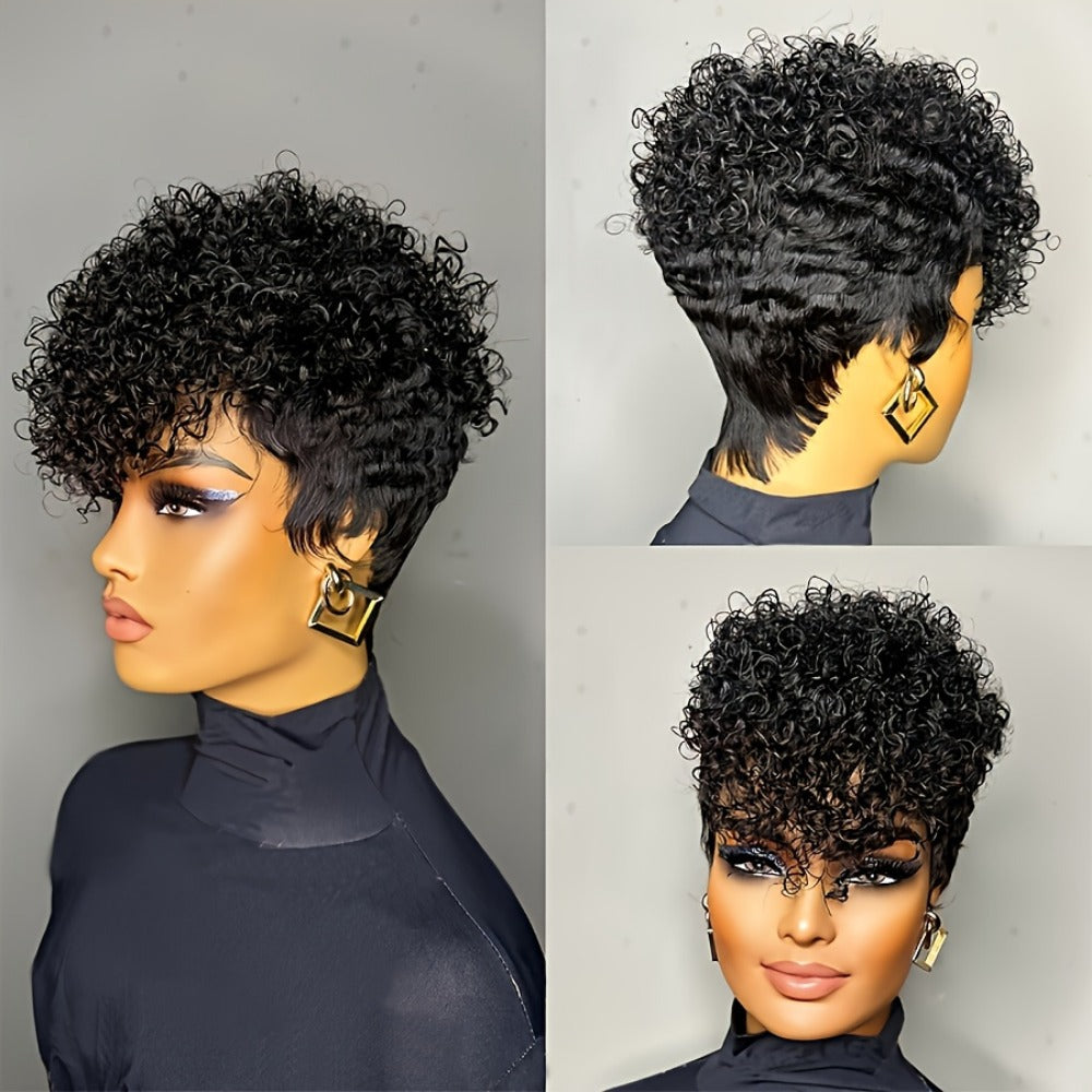 Charming Unique Human Set Full Mechanism Real Hair Wig