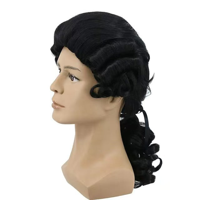 Judge Head Cover Ball Party Holiday Cos Wig
