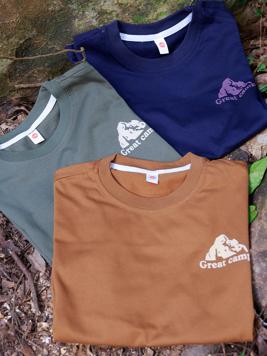 Children's Mountain Clothing Summer Short-sleeved Combed Cotton Breathable Children's T-shirt