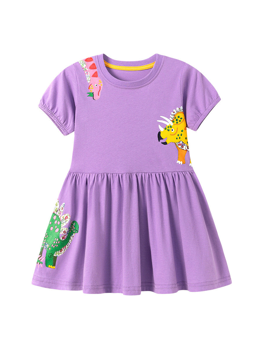 Pretty Summer Cartoon Cute Animal Skirt Children's Dress