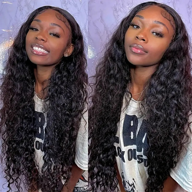 Front Lace African Small Volume Wound Tube Wig Long Curls