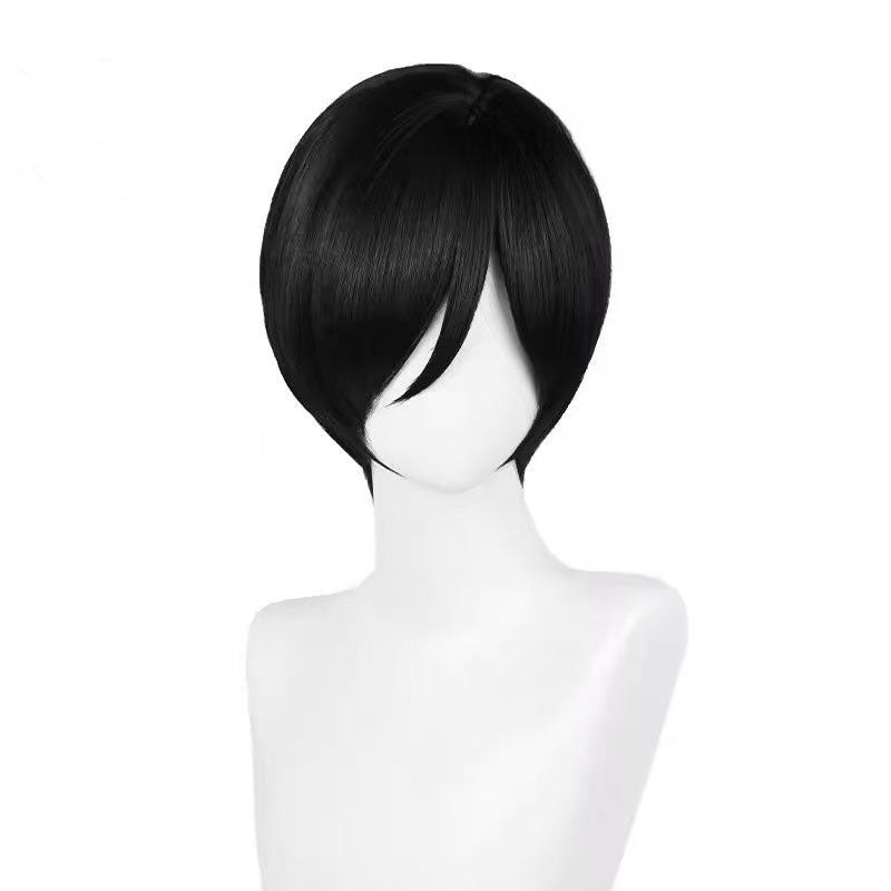 Yi Biochemical Crisis Ada Wong Simulation Scalp Top Black Face Cos Wig