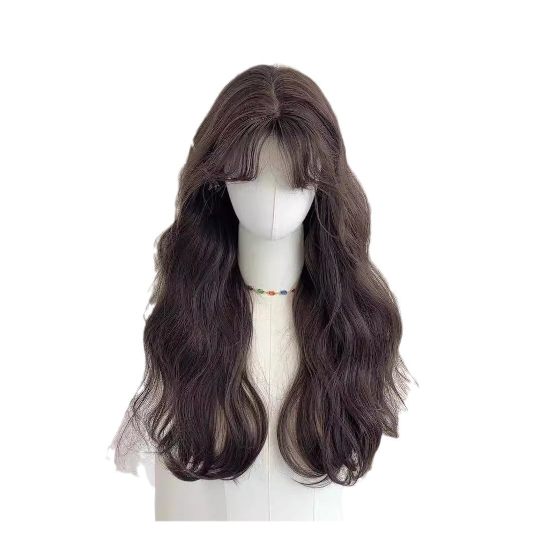 For Casual Wave Small Imitating Real Wig Long Curls