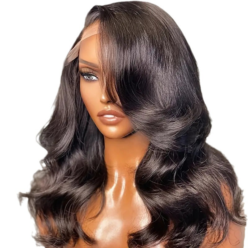 Fashion Big Wave Long Front Lace Wig Short Curly Hair