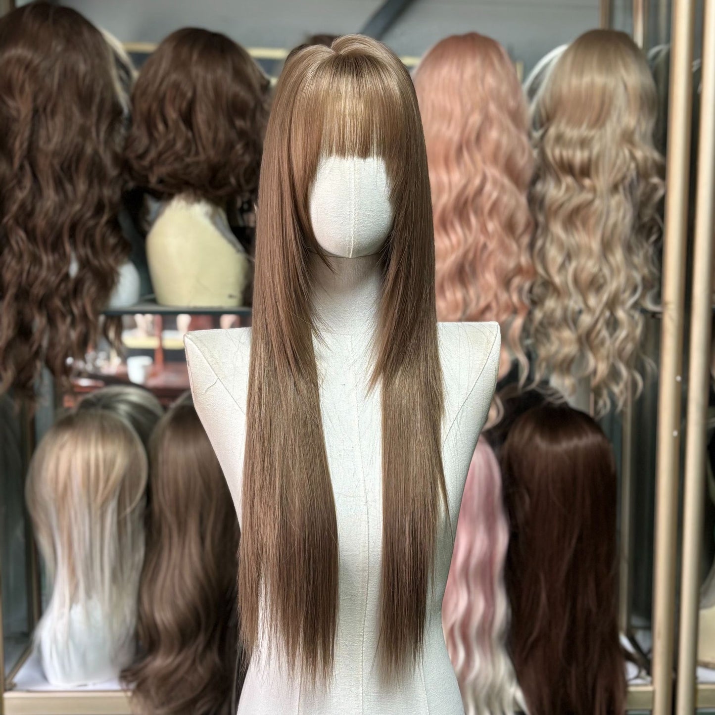 Hair Straight Curly Big Wave Realistic Wig Long Curls