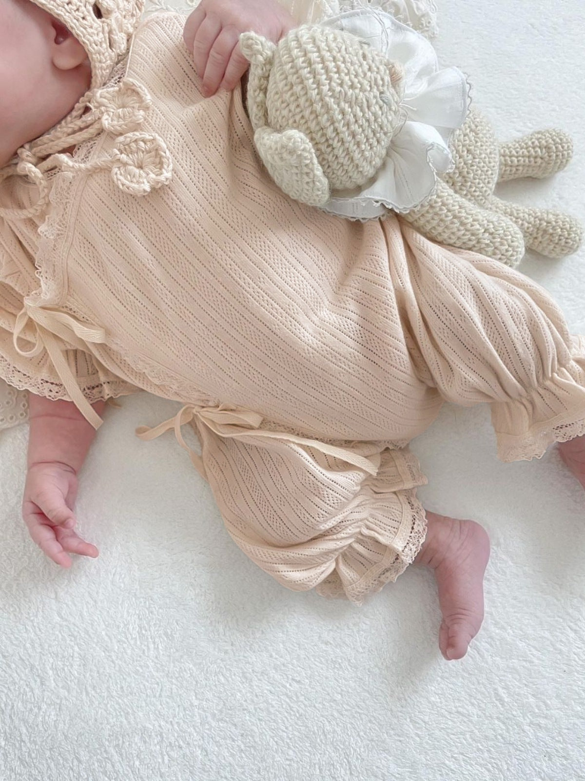 Class Hollow Out Open Lace Jumpsuit Born Clothes Jumpsuit, Climbing Suit