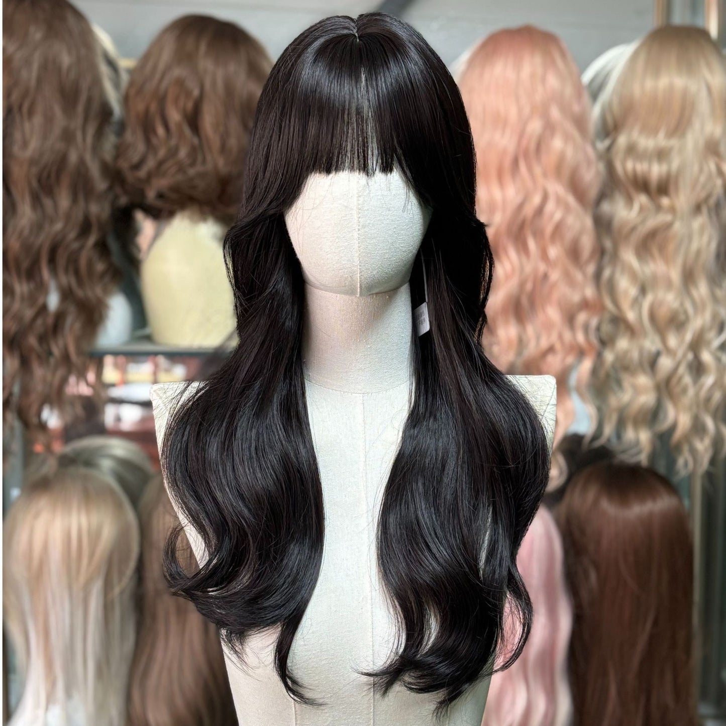 Hair Straight Curly Big Wave Realistic Wig Long Curls