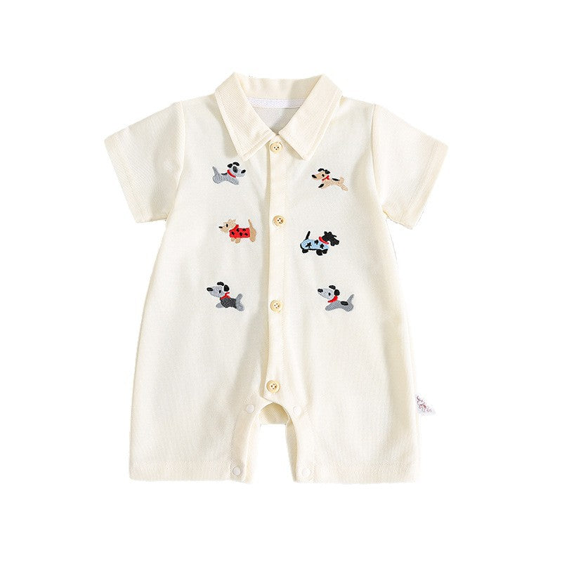Clothes For Babies Summer Thin Boy Short Jumpsuit, Climbing Suit