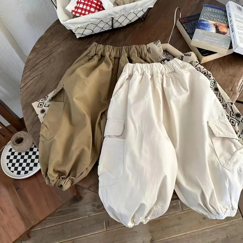 Children's Clothing Korean Style Loose Cargo Boys Fashion Children's Pants