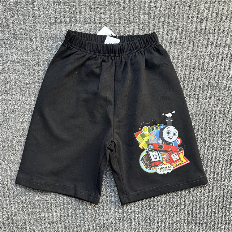 Children's Cartoon Thomas Game Pack Series Summer Short Sleeve Can Children's T-shirt