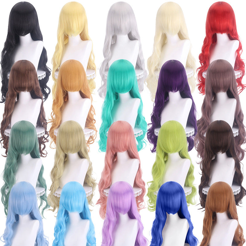 Curly Hair Universal High Quality Thickened Airy Curl Head Cover Cos Wig