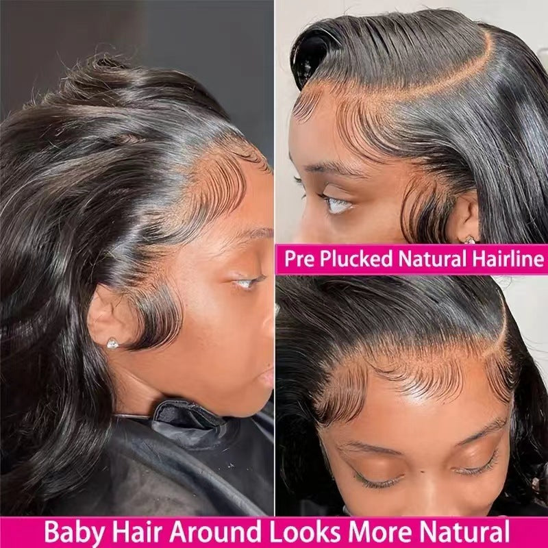 Mid-length Curly Big Wave Front Lace Chemical Wig Long Curls