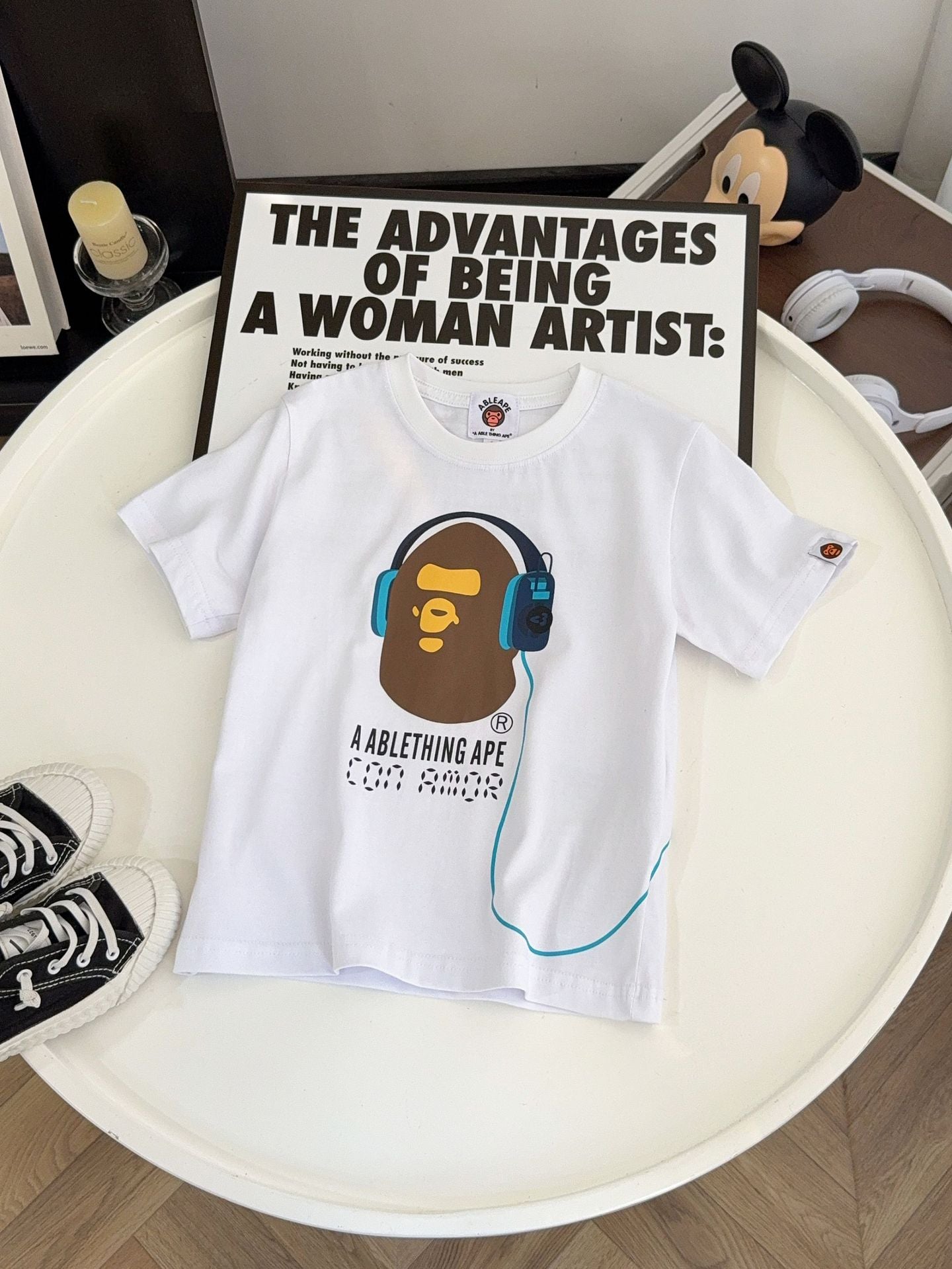 Children's Printed Cartoon Casual Cotton Loose Fashion Korean Style Children's T-shirt