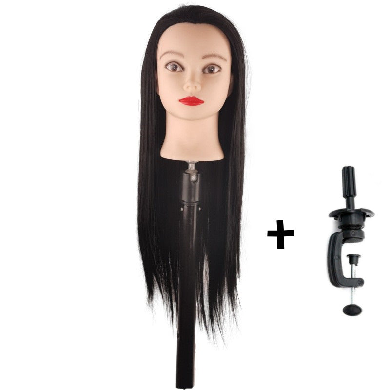 Model Head Mock Fiber Mannequin Hair Styling Updo Practice Other Wig