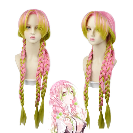 Women's Glass Gradient Color Twist Braid Cartoon Cos Wig