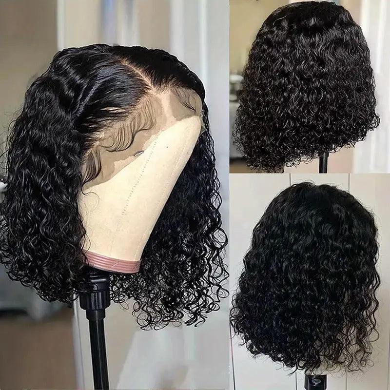 Small Roll Front Lace Wigs With Wig Short Curly Hair