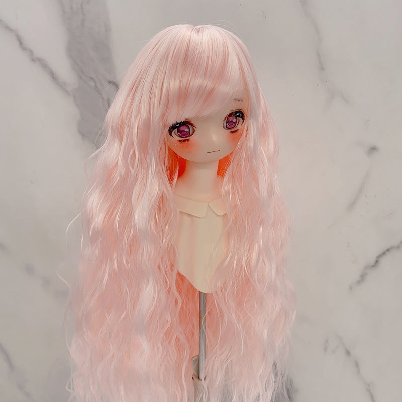 Doll Soft Fiber Hair Points Waves Wig Long Curls
