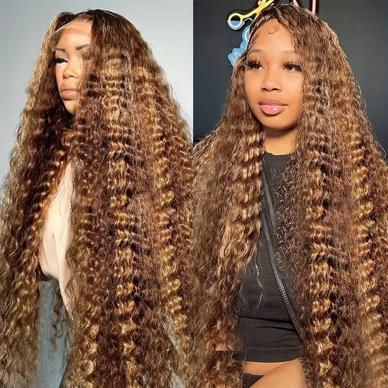 Fashion Front Lace African Small Volume Wig Long Curls