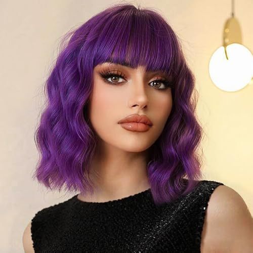 Synthetic Curly Hair Natural Shoulder Long Wig Bangs