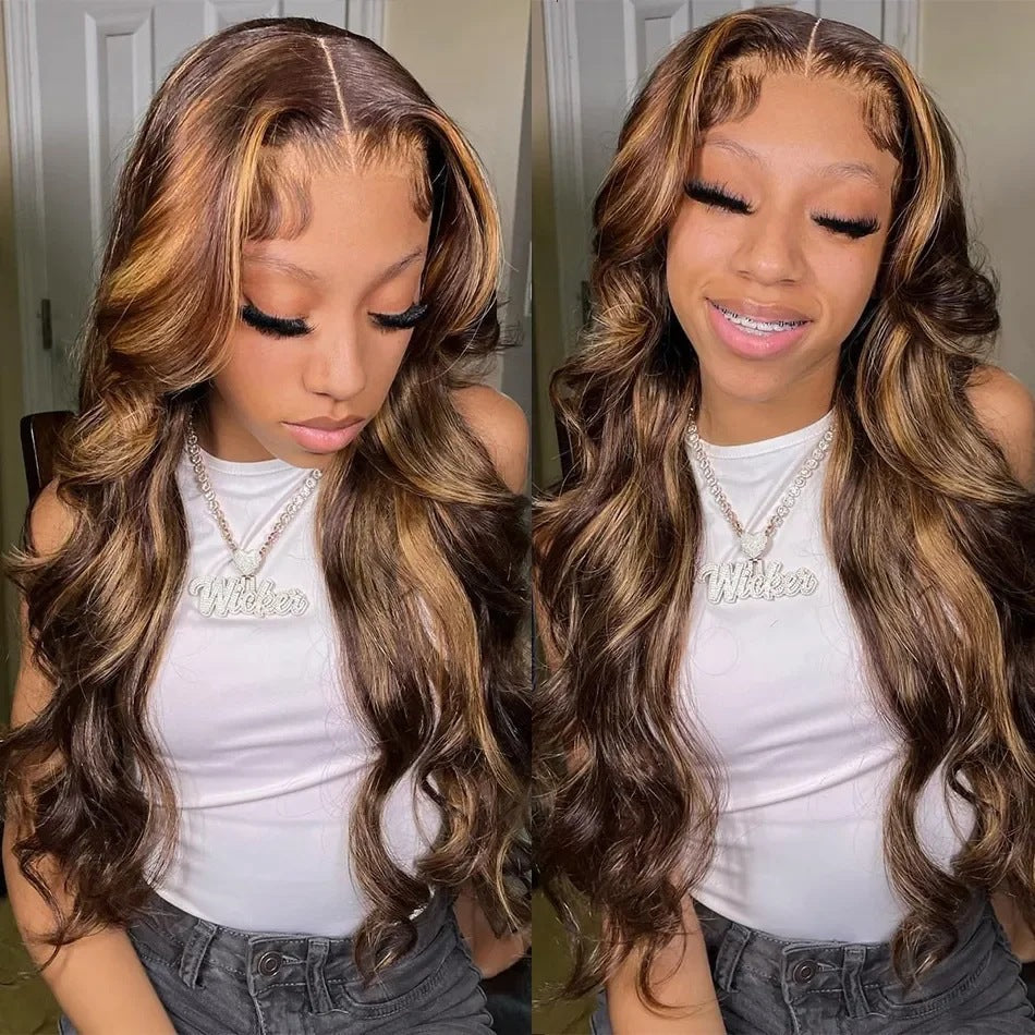 Medium Black Curly Hair Front Lace Wig Long Curls