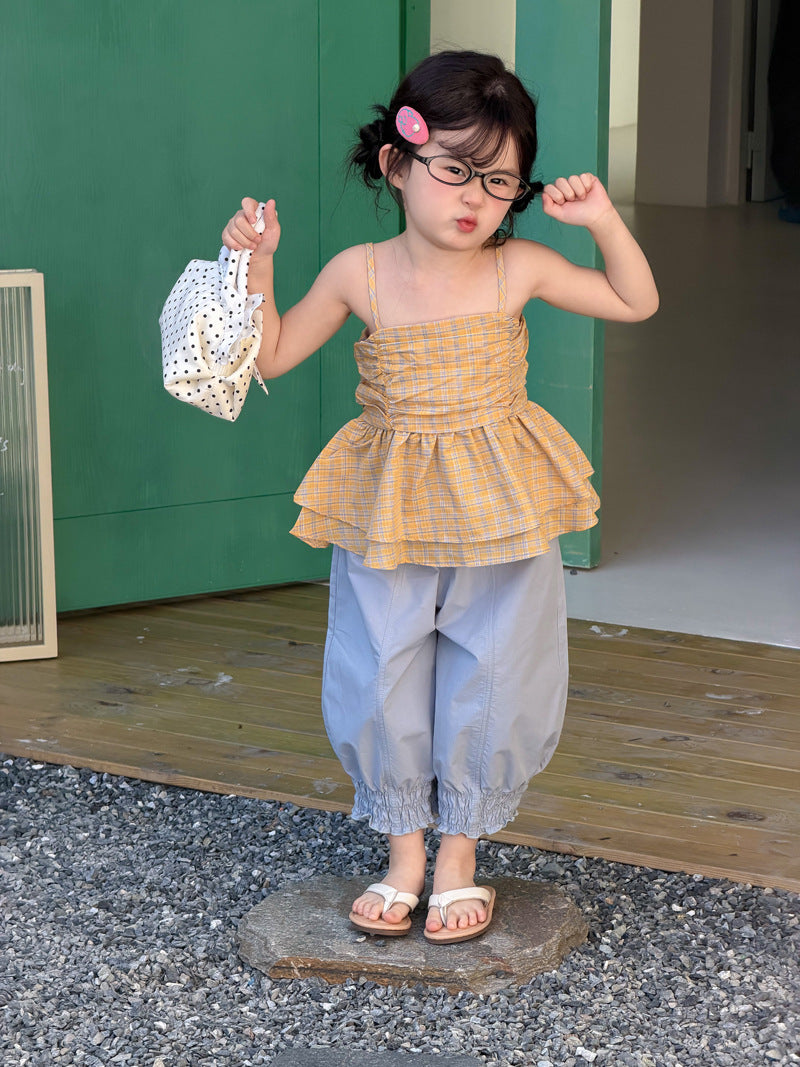 Children's Clothing Smocking Harem Summer Fashionable Casual Closed Children's Pants