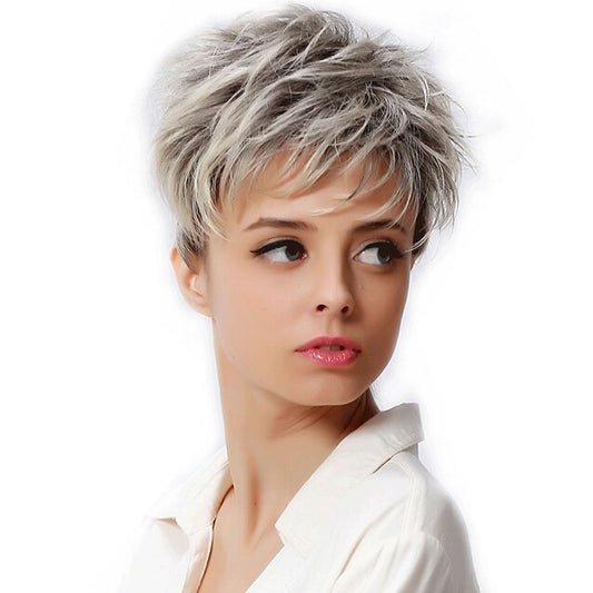 Women's Daily Style Chemical Fiber Synthetic Wig Short Curly Hair