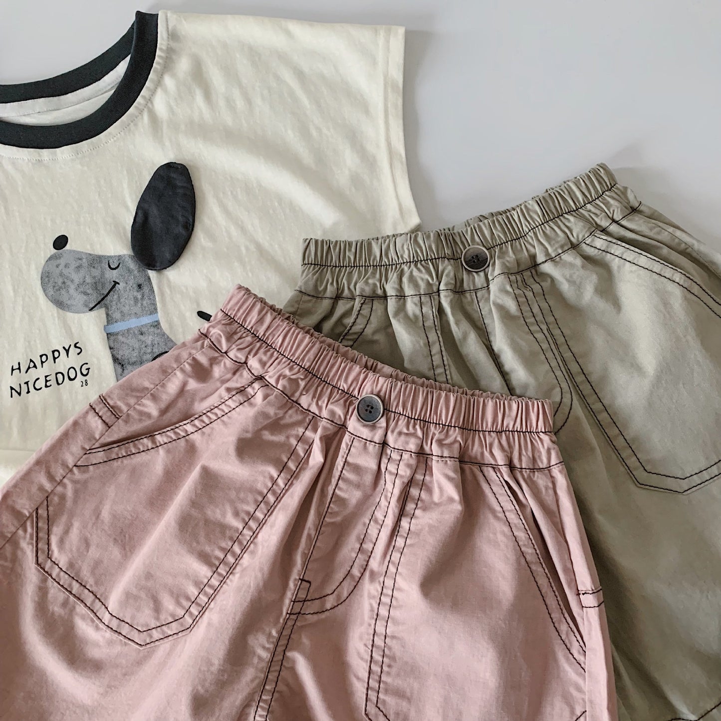 Children's Shorts Summer Boys Bright Line Loose Casual Fashionable Children's Pants