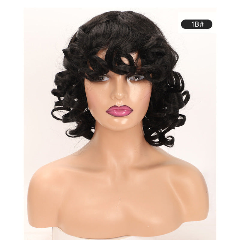 Stylish Unique Cool Classy African Small Wig Short Curly Hair