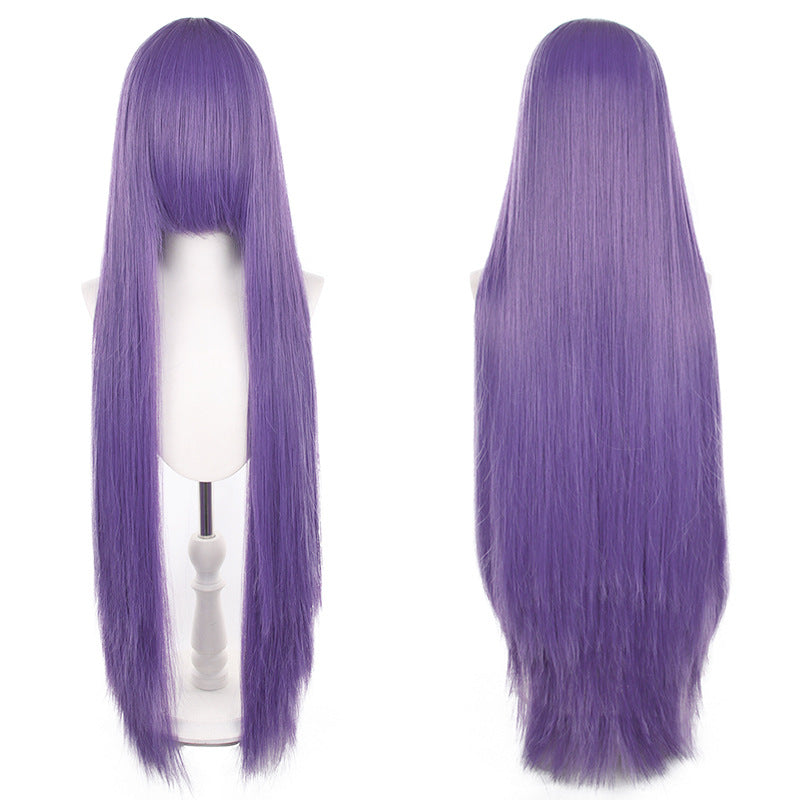 Mao Style Universal Scalp Head Long Bangs Cos Wig