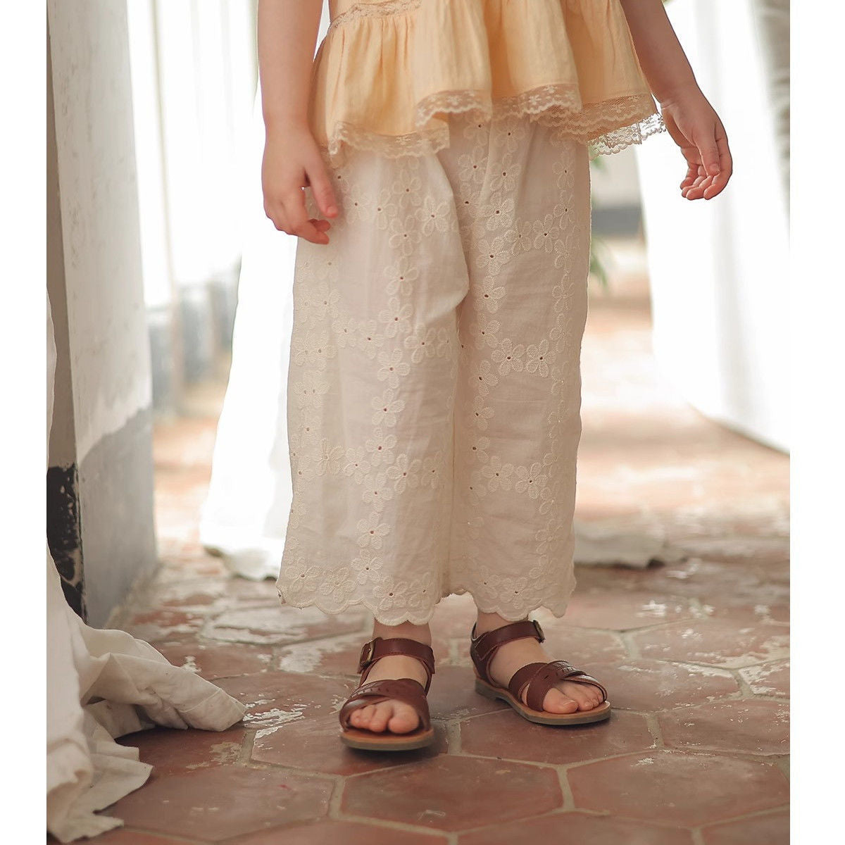 Children's Lace Casual Princess Summer Style Anti Mosquito Children's Pants