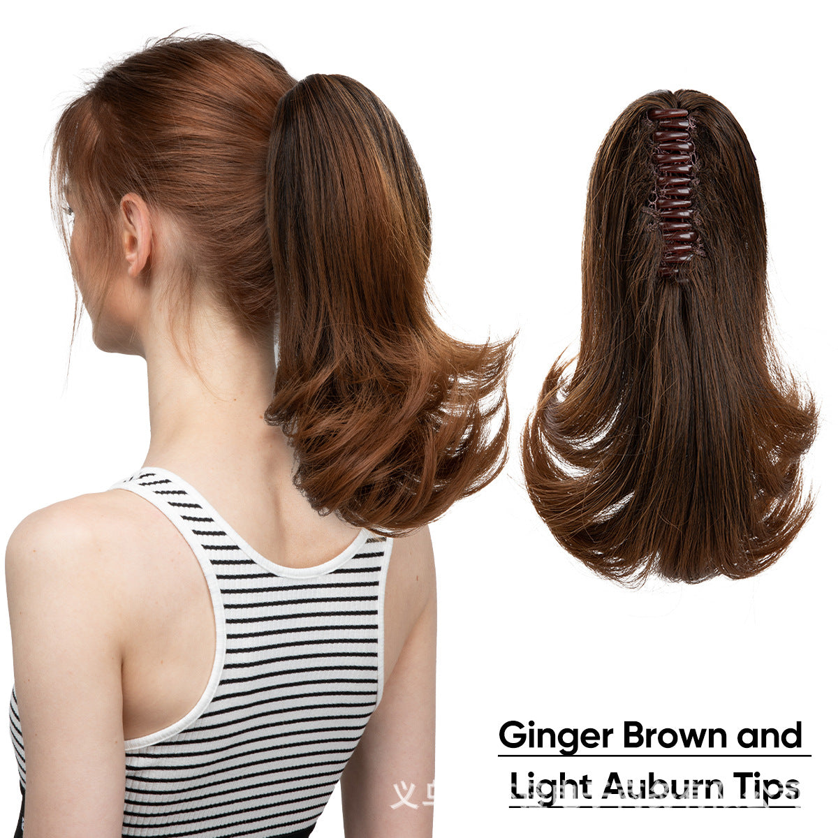 Lady Fiber Hair Band Matte Chemical Small Roll Grip Wig Ponytail