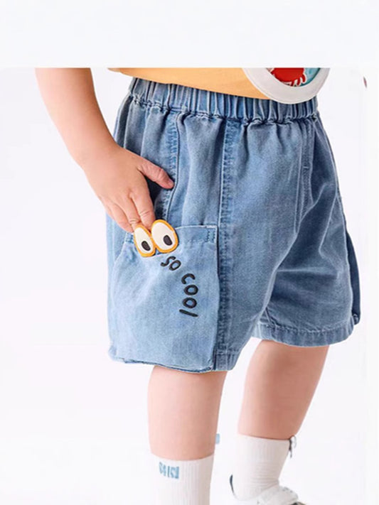 Children's Boy Summer Trendy Shorts Medium Large Children's Pants