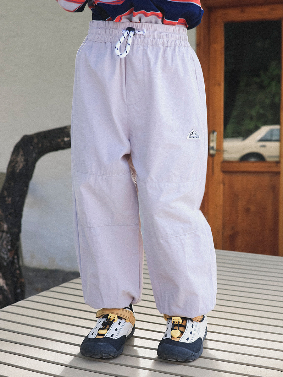 Children's Trousers Spring Solid Color Medium Big Lightweight Breathable Wearable Children's Pants