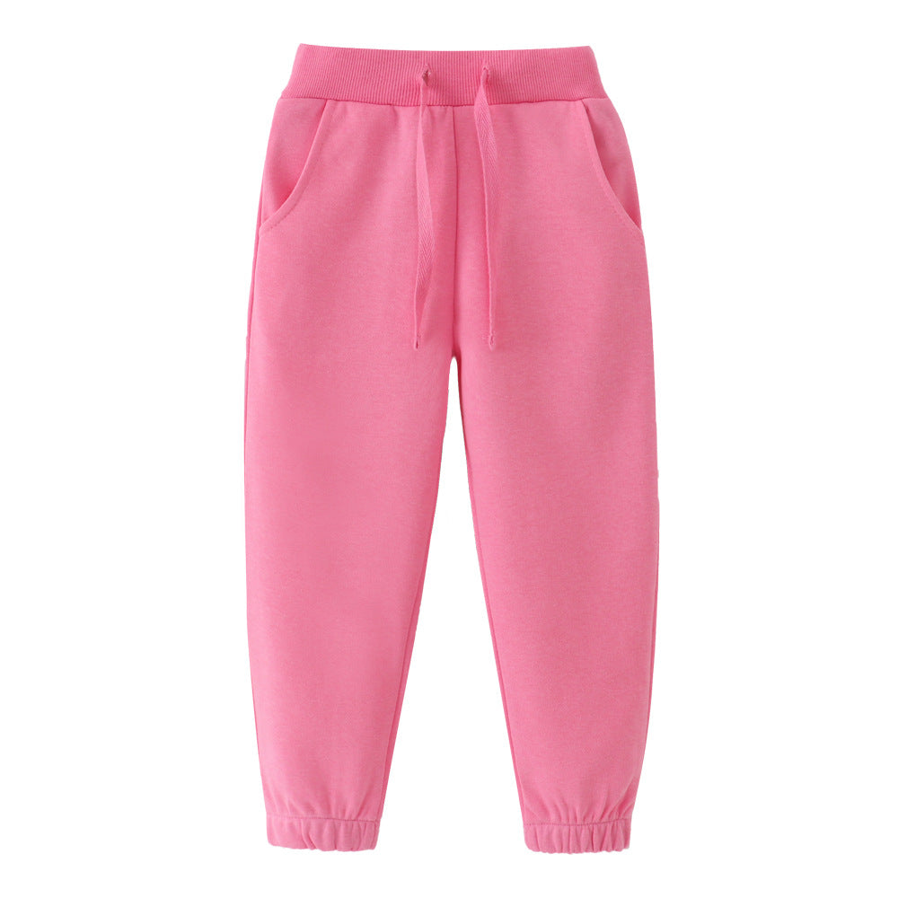 Children's Feather Length Boys Autumn Clothing Cotton Children's Pants