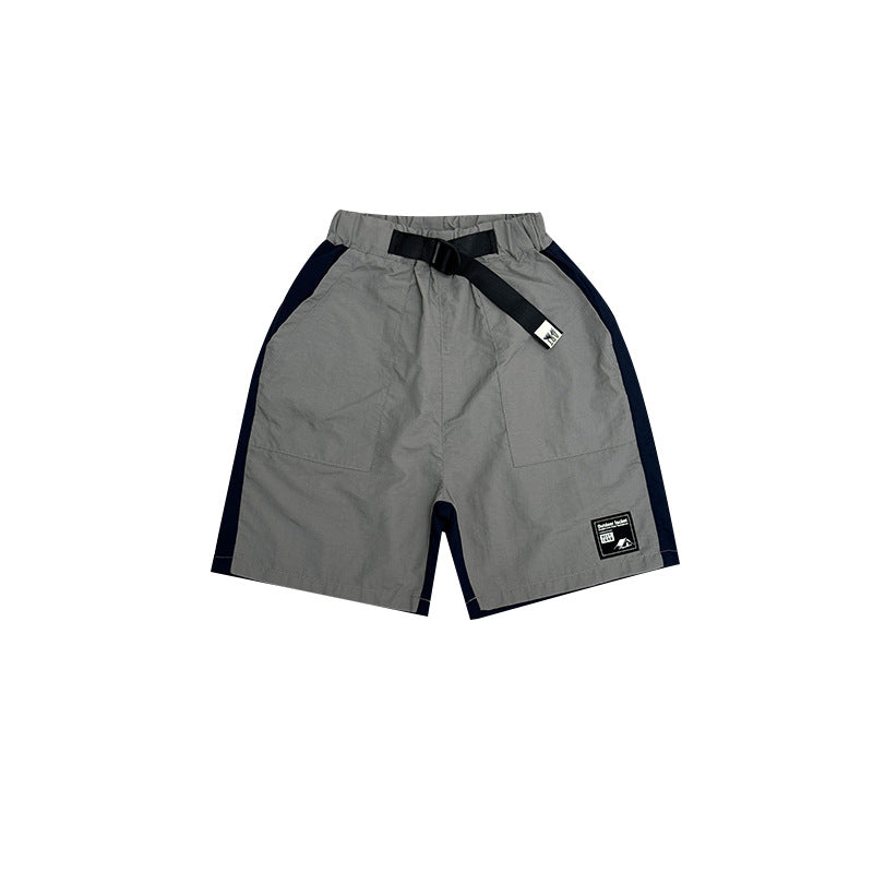 Children's Shorts Summer Boys Contrast Color Loose Knee Children's Pants