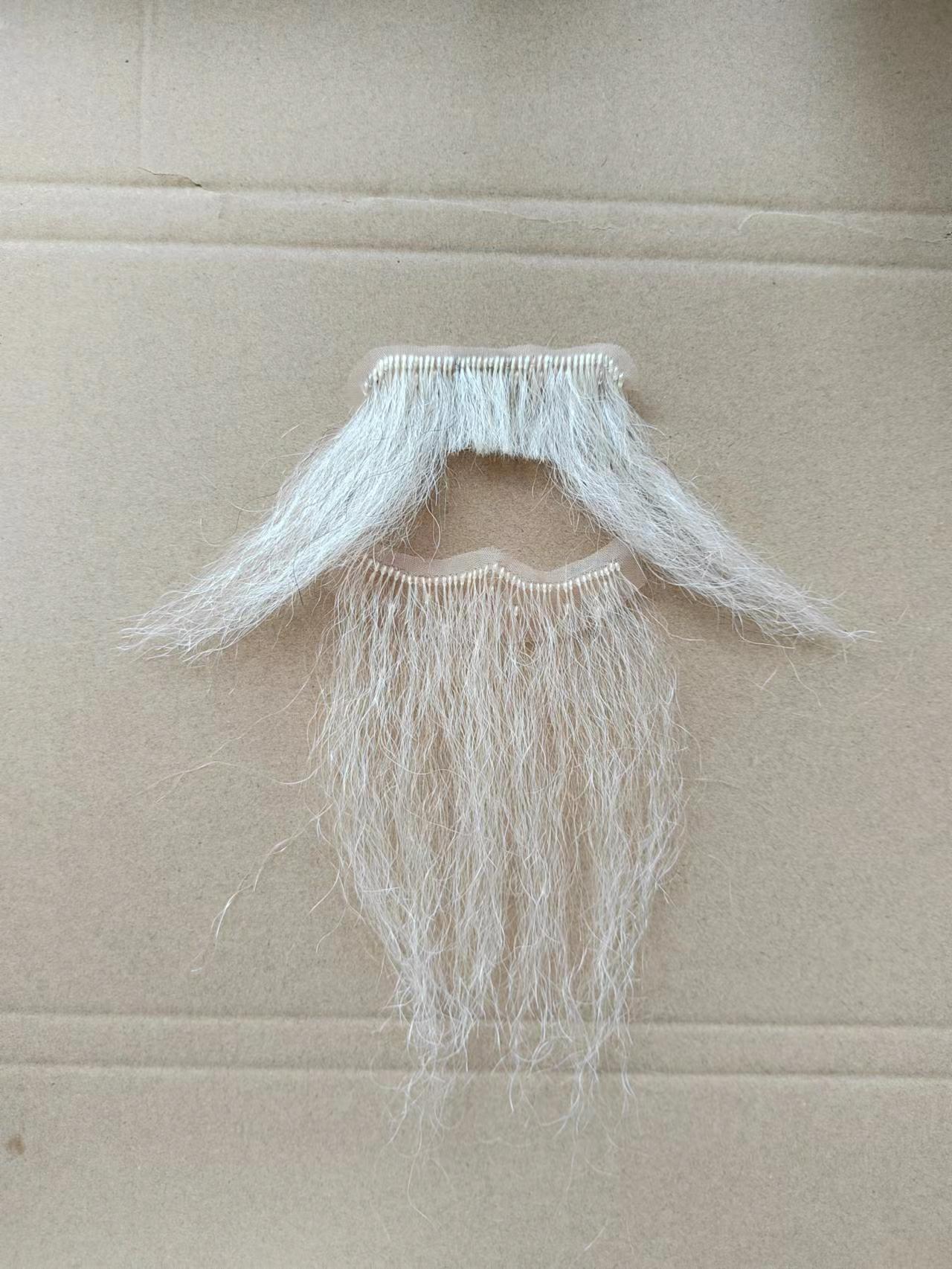 Hu Drama Qu Old Man Li Bai Grandpa Performance Abroad Men's Wig