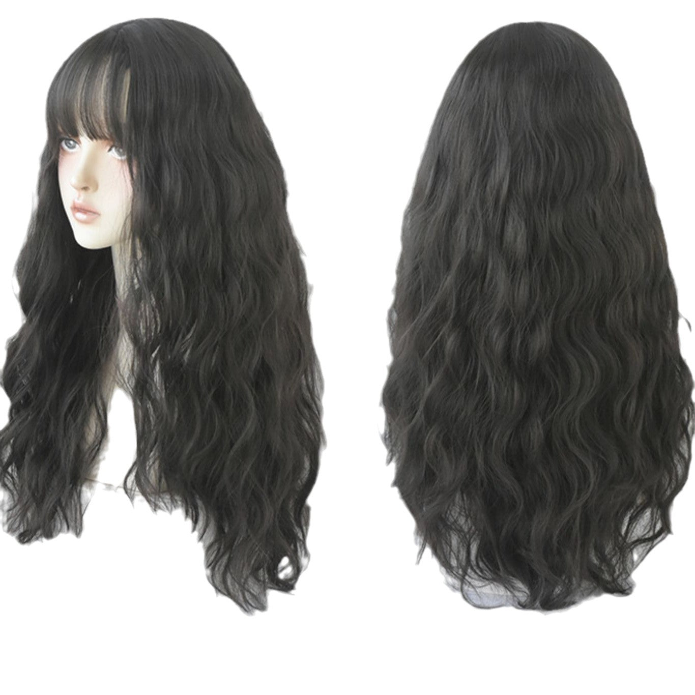 Style Curly Hair Small Full Top Cover Wig Long Curls