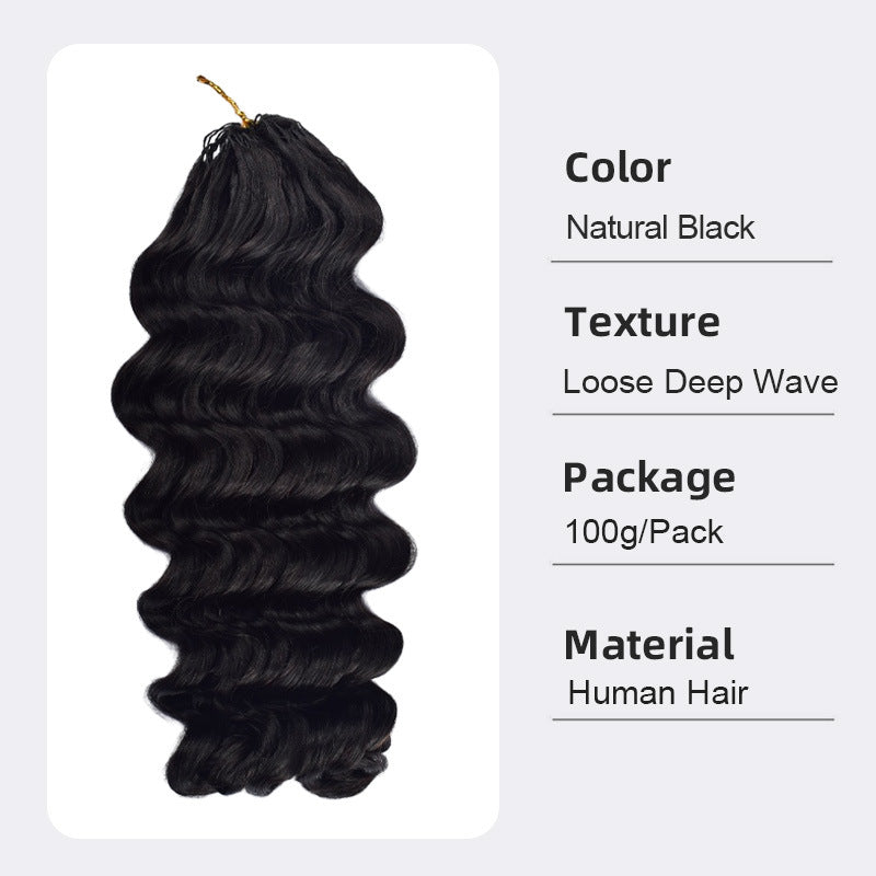 Attractive Classic Crochet Human Vietnam Full Real Hair Wig