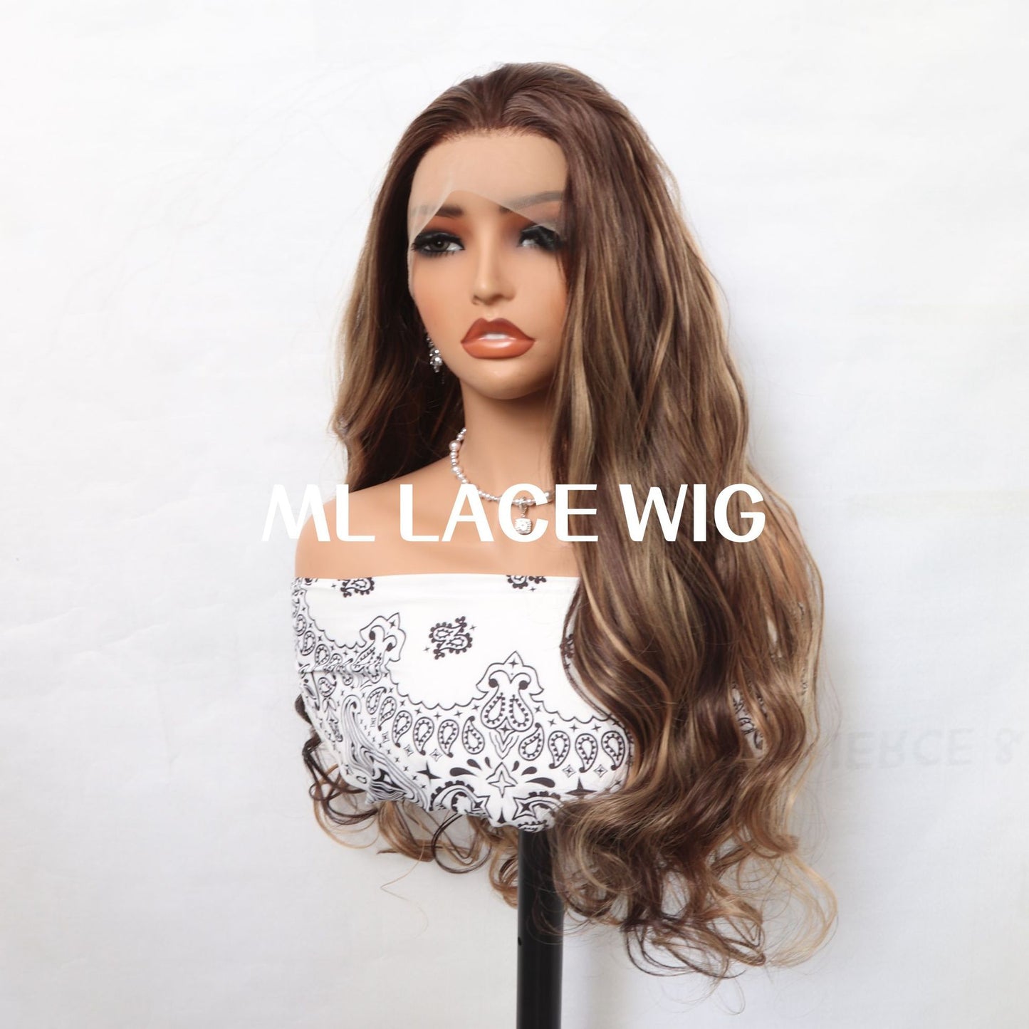 Women's Doll Lolita Hand Crochet Casual Split Curly Hair Team Korean Wig Long Curls