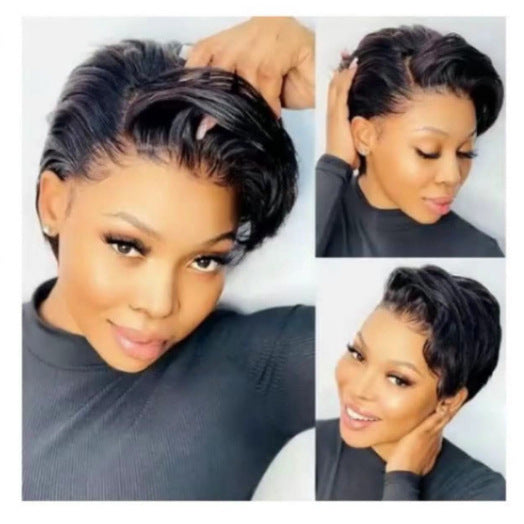 Women's Fashion Dyed Straight Synthetic Wigs Wig Short Curly Hair