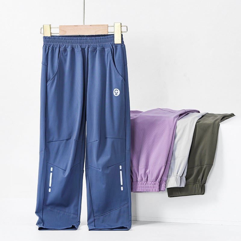 Children's Summer Class Ice Silk Cool Boy Sports Children's Pants