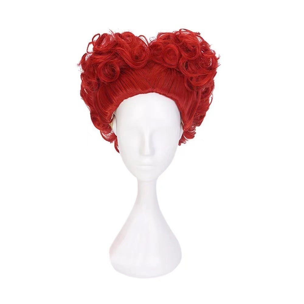 Adventures In Wonderland Red Peach Queen Cos Wig