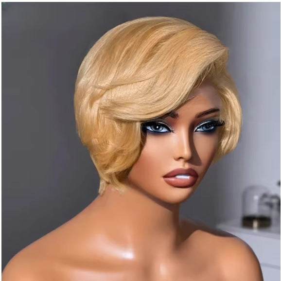 Lace Pixie Cut Short Bob Human Real Hair Wig