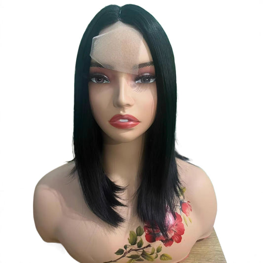 Mid-length Full Top Collarbone Length Haircut Long Straight Wig