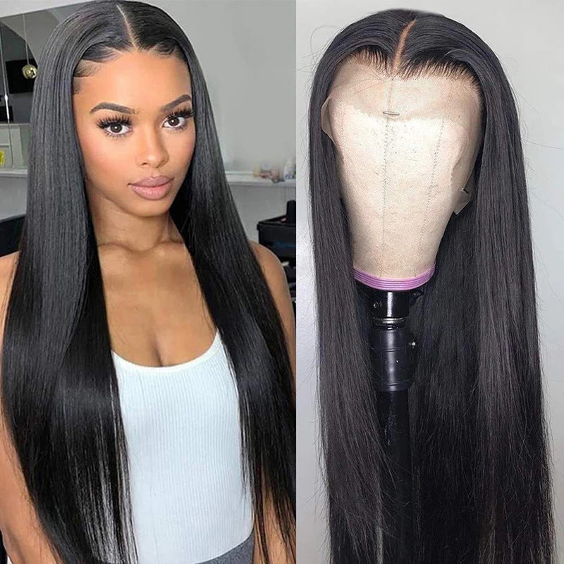 Synthetic Wigs Black Medium Hair Optional Long Straight Wig