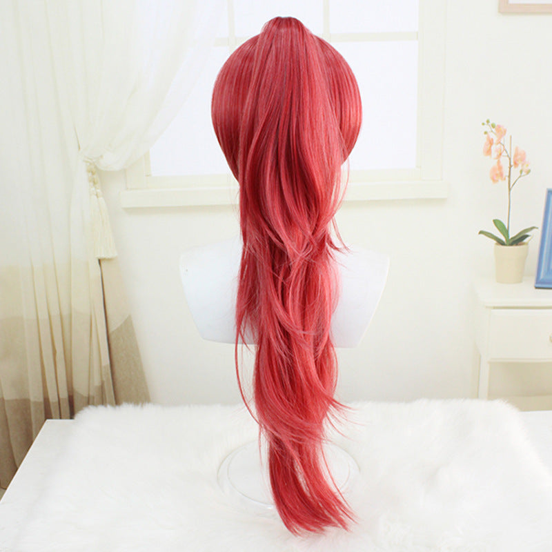 Magi Apricot Jaws Clamp Single Ponytail Simulation Cos Wig