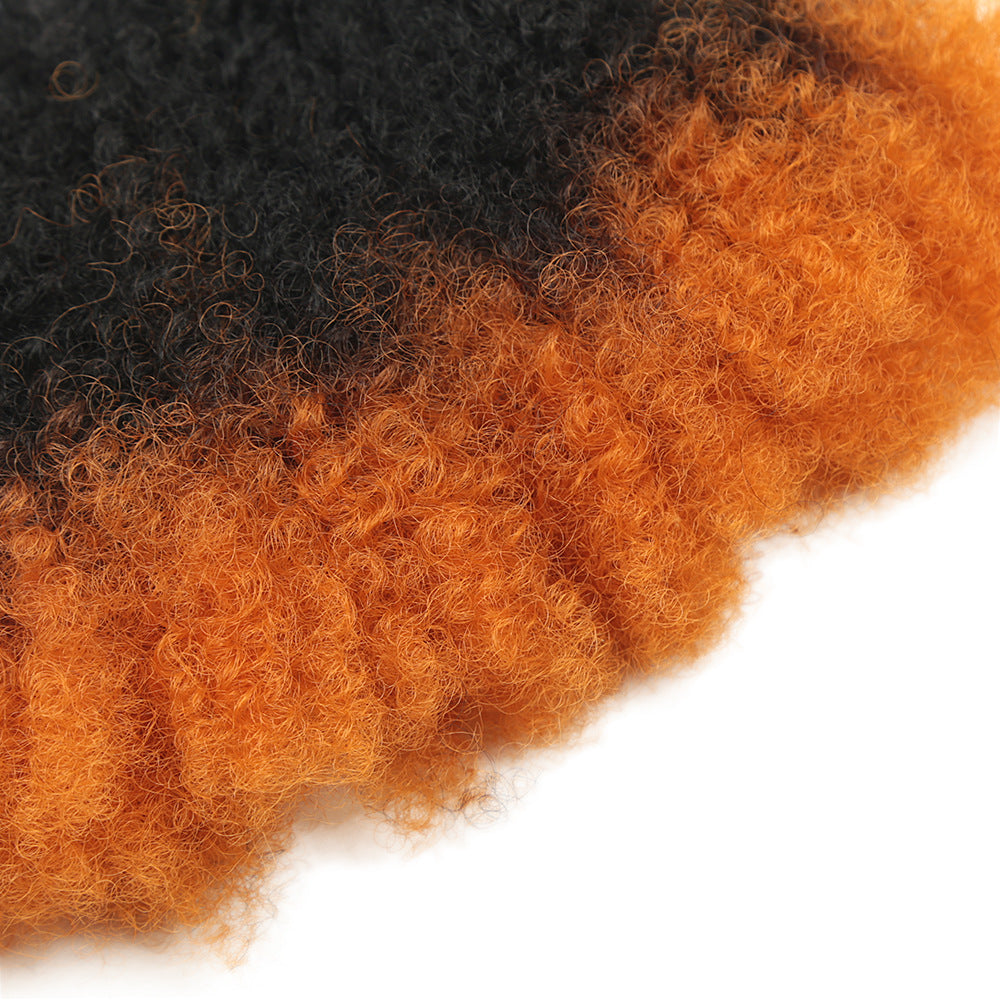 Protein Silk Chemical Fiber Weft Set Wig Short Curly Hair