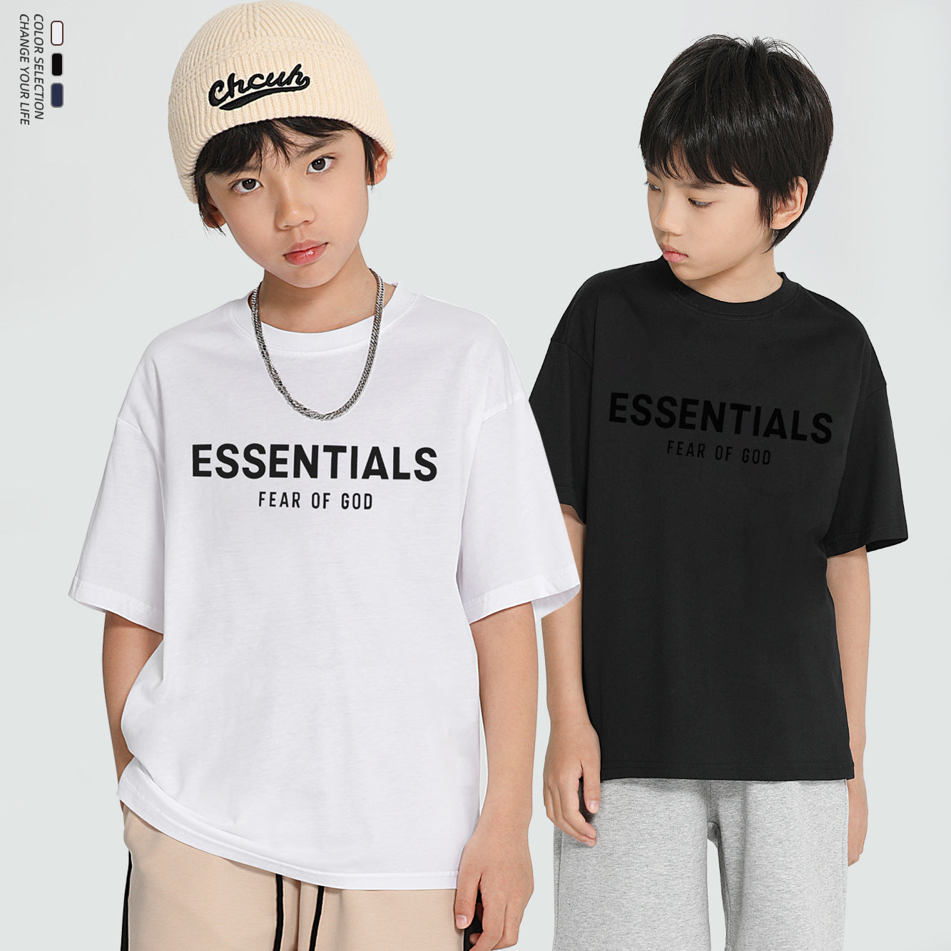 Children's Clothing Boys Letter Short-sleeved Toddler Teens Trendy Children's T-shirt