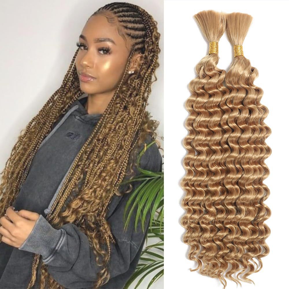Deep Wave Braided Hair Bohemian Braid Wig Ponytail